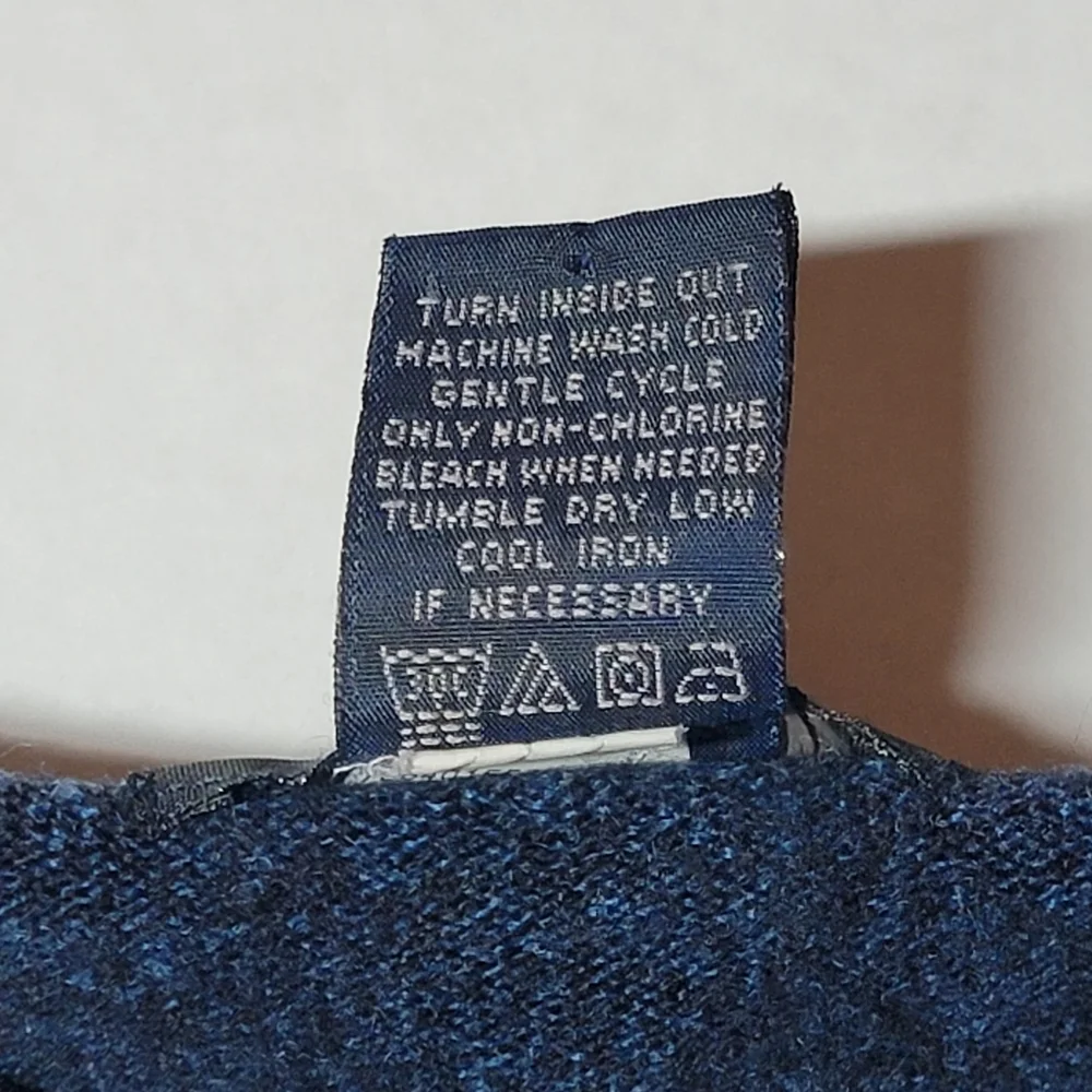 💚 Dockers Pullover Knit Sweater Men's Size‎ XL Long Sleeve Blue Diamond Crew - Picture 4 of 7